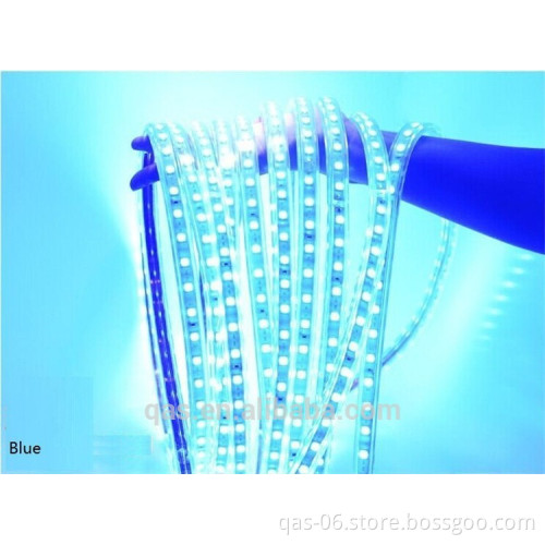 Waterproof AC 220V 120leds 3528 ww cw red green blue single color strip flex